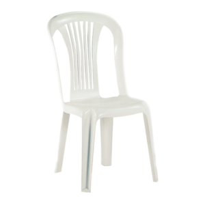Silla Blanca de Plastico sin Funda