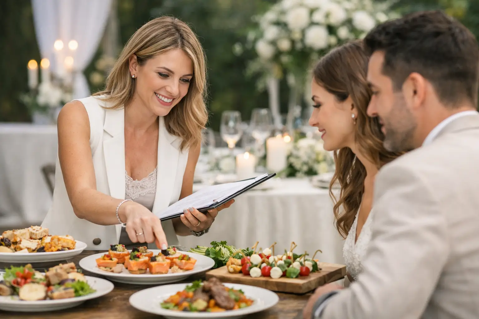Cómo elegir un catering nupcial memorable