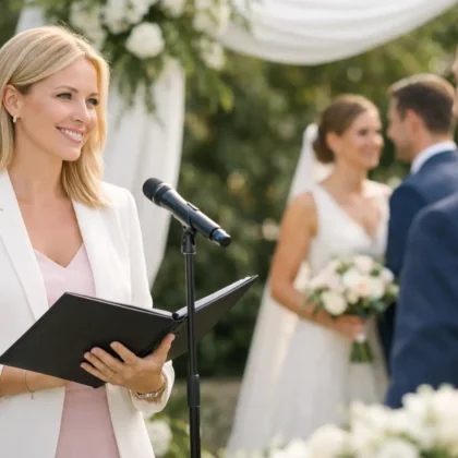 Maestro de ceremonias para una boda civil